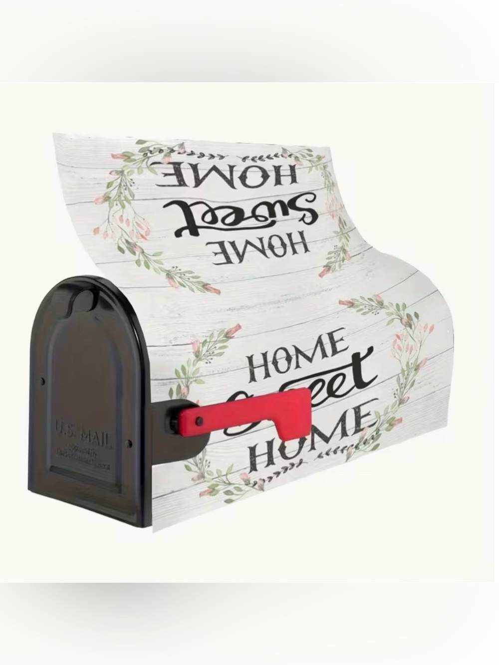Home Sweet Home Country Floral Magnetic Mailbox Cover Outdoor Decor